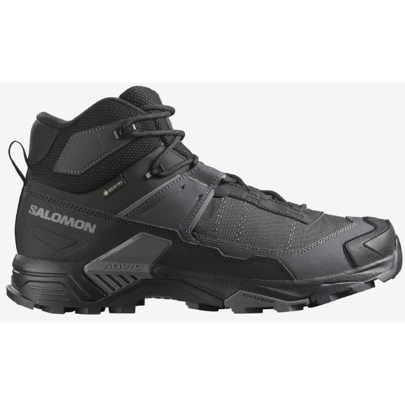 Chaussures Salomon X Ultra 5 Mid Wide GTX Noir