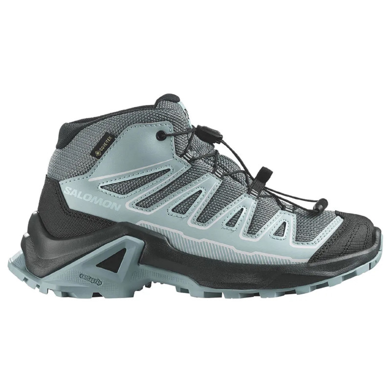 Bottes Salomon X Ultra Mid GTX J Gris/Bleu