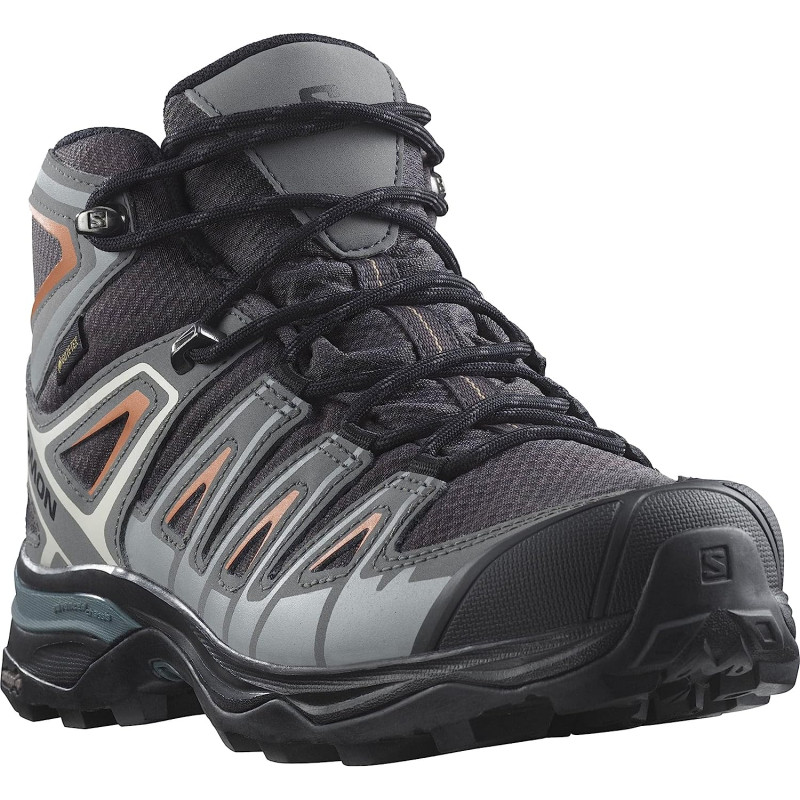 Bottes Salomon X Ultra Pioneer Mid GTX W Gris/Saumon