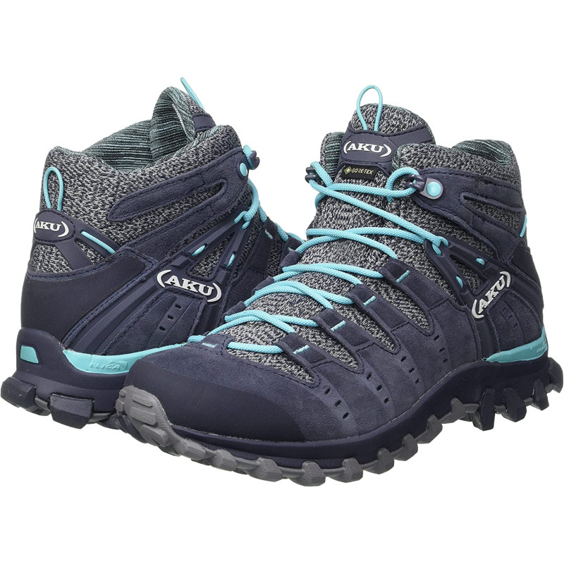 Bottes Aku Alterra Lite Mid GTX W Gris/Bleu