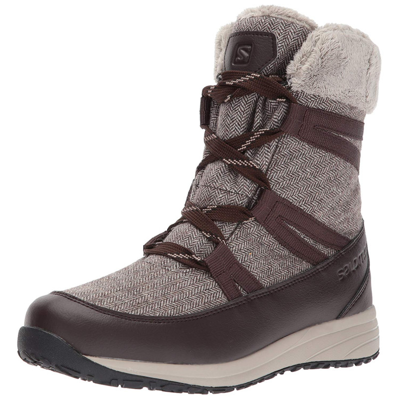 Bottes Salomon Heika CS WTPF W Gris/Marron
