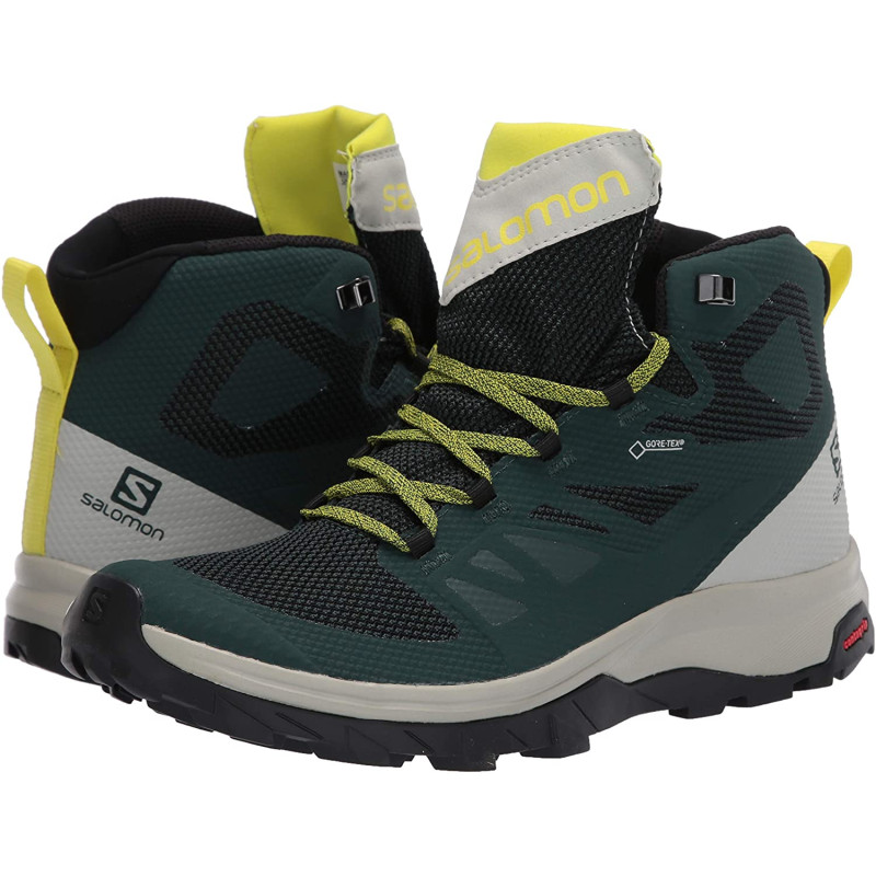 Profil de Salomon Mid GTX Bottes Vert/Lima