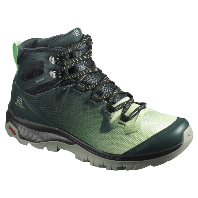 Bottes de Salomon Go Mid GTX W Turquoise/Verde