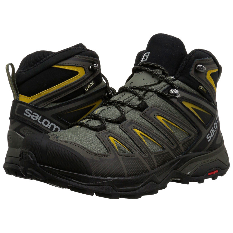 Salomon X Ultra 3 Bottes Large Mid GTX Kaki/Verde Oliva