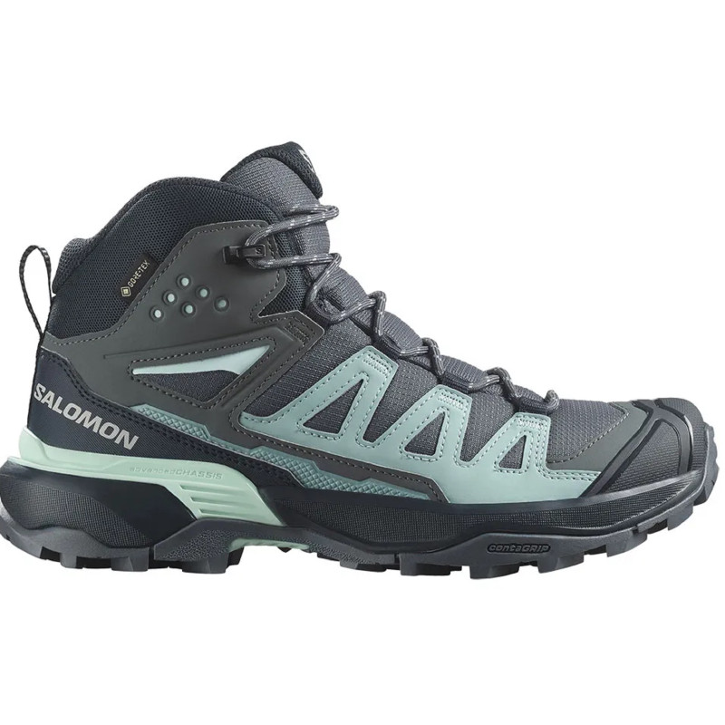 Chaussures Salomon X Ultra 360 Mid GTX W Gris/Aigue-marine