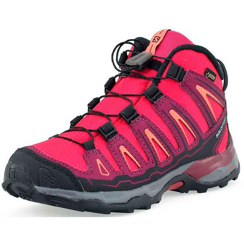 Salomon X Bottes Ultra Mid GTX J Fucsia/Rosa