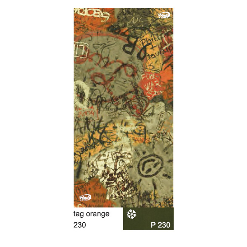 Étiquette à vent Braga Orange 1230