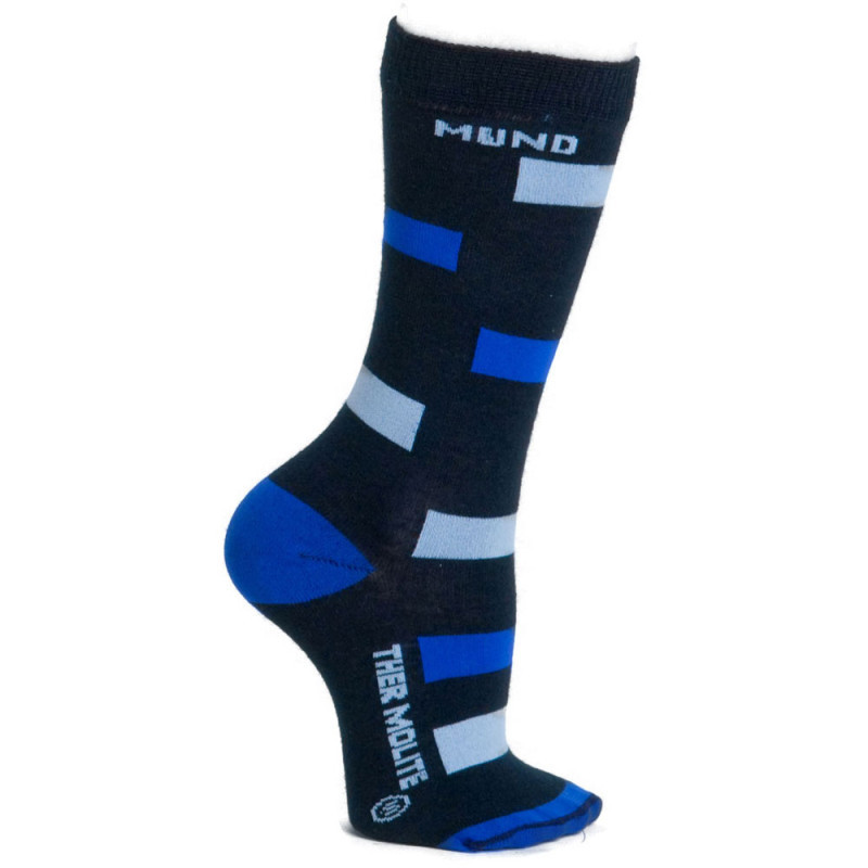 Calcetín Mund Skiing Enfants Azul marino-Azul