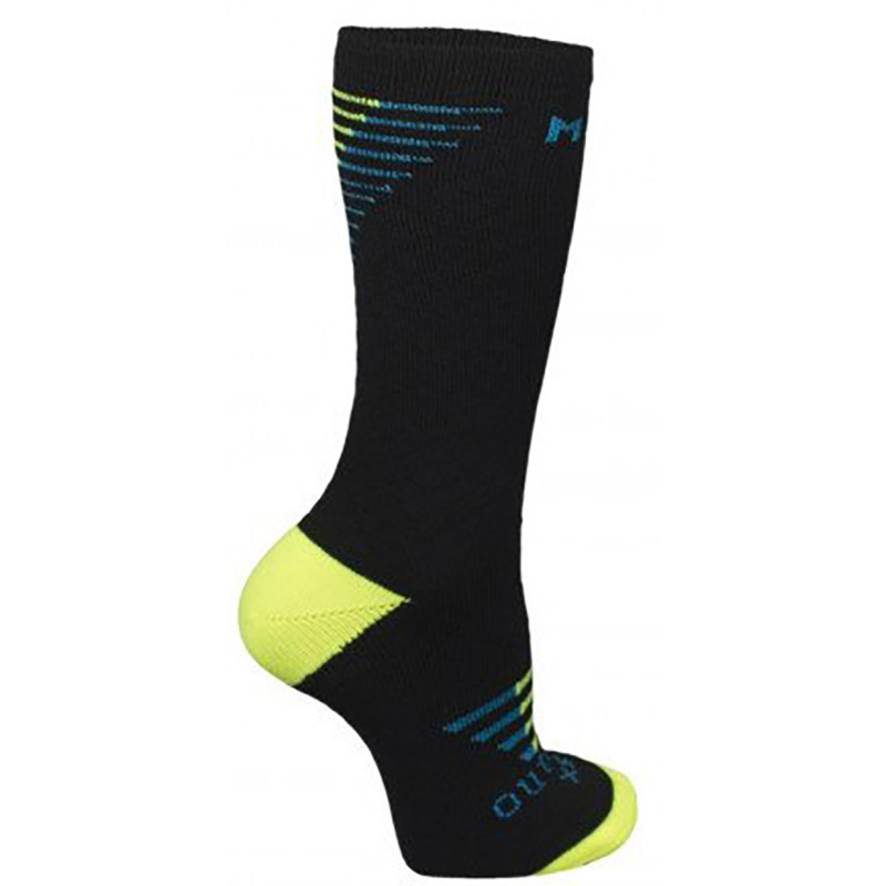 Mund Skiing Outlast/Wool Sock Noir/Jaune/Bleu
