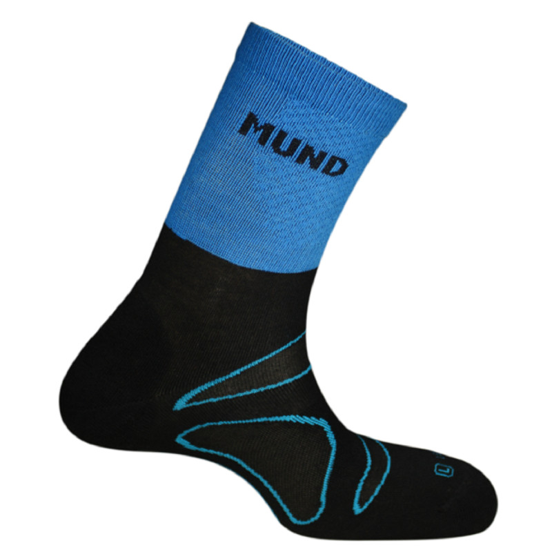 Chaussette technique Mund Plogging noire/bleue