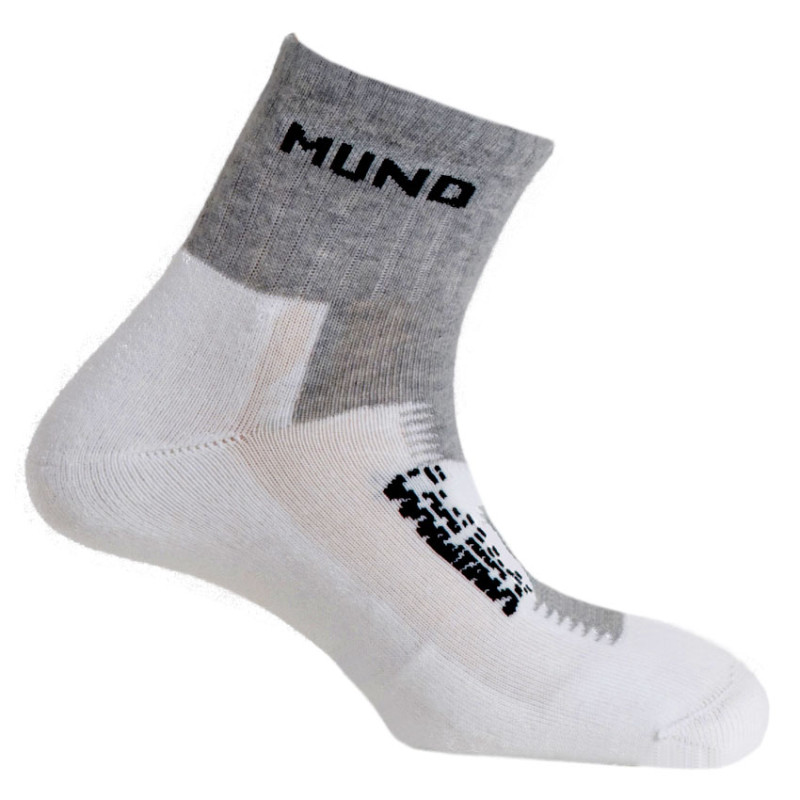 Calcetines Mund blanc/gris