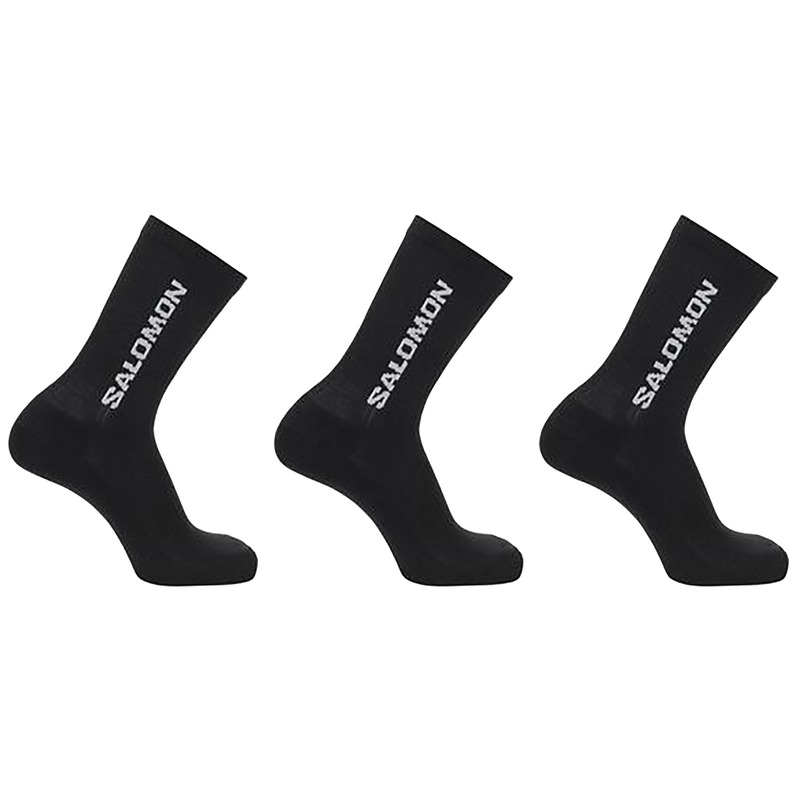 Salomon Everyday Crew Chaussettes Pack-3 Noir