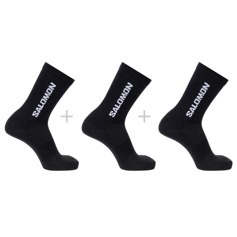 Calcetines Solomon Everyday Lite Crew Pack-3 Noir