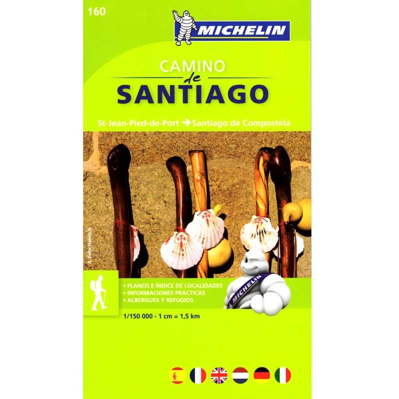 Chemin de Santiago Michelin 1:150.000