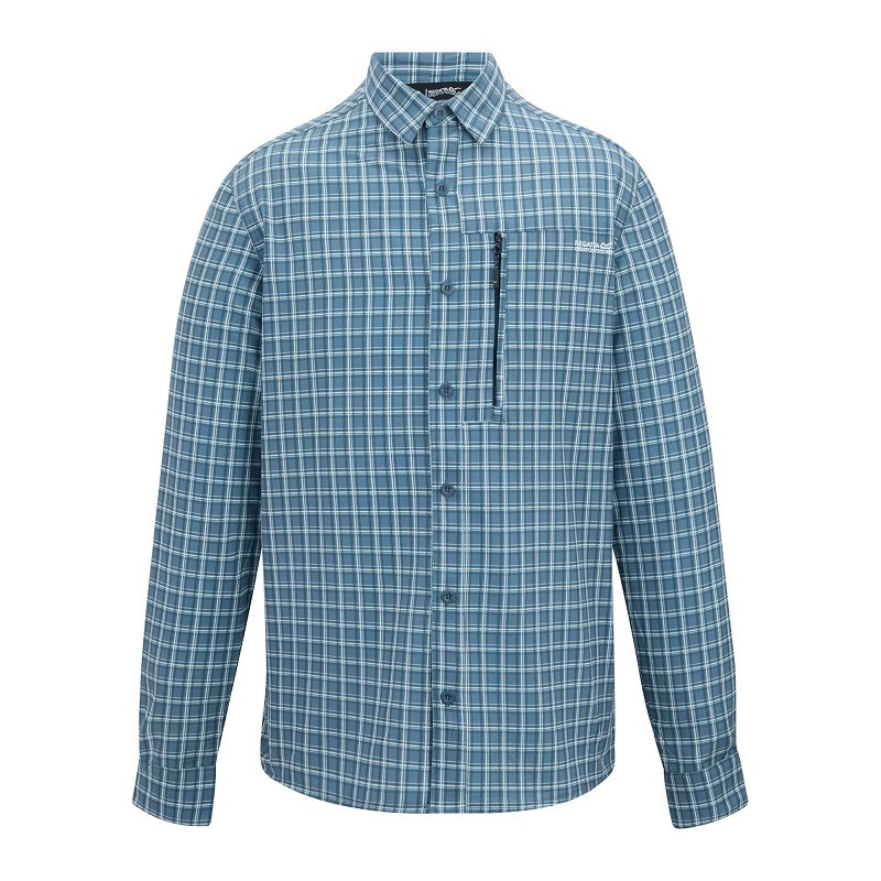 Chemise Regatta anti-insectes de voyage cadres de lumière bleu