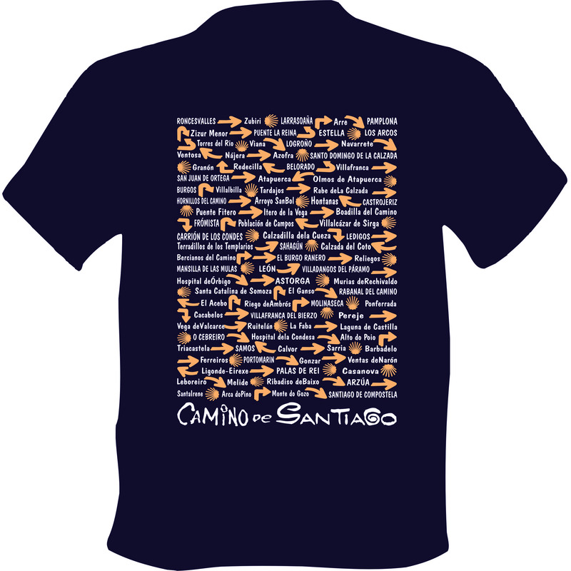 T-shirt Camino de Santiago Villages
