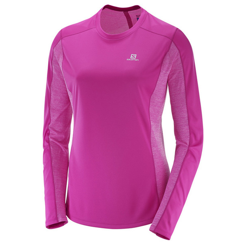 chemise Salomon Agile LS Tee W Rosa