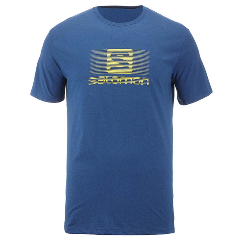 T-shirt Salomon Blend Logo SS TEE Bleu