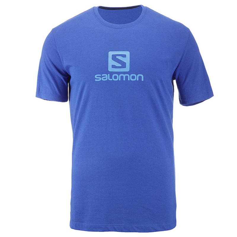 T-shirt Salomon Coton Logo SS Tee Bleu