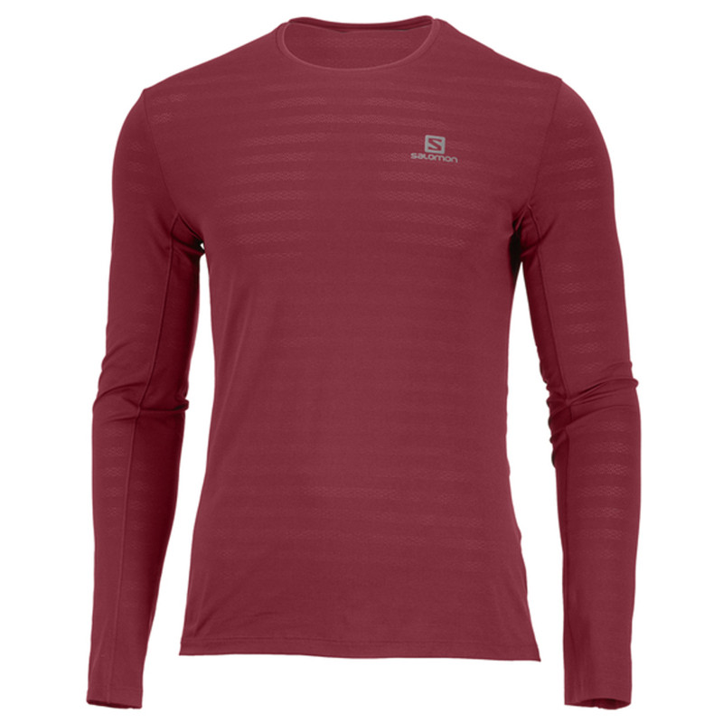 XA LS Tee M Biking Rouge