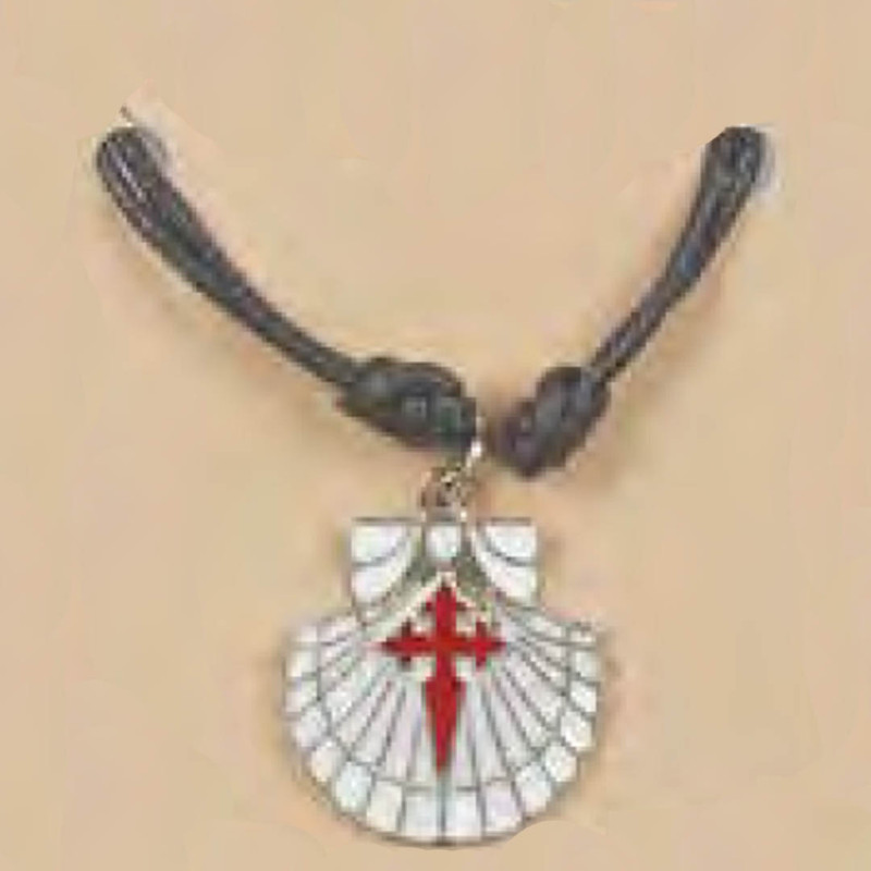 Colgante Vieira Branca avec Cruz de Santiago