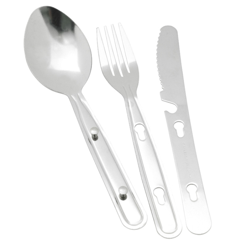 Cubiertos de voyage en camping facile