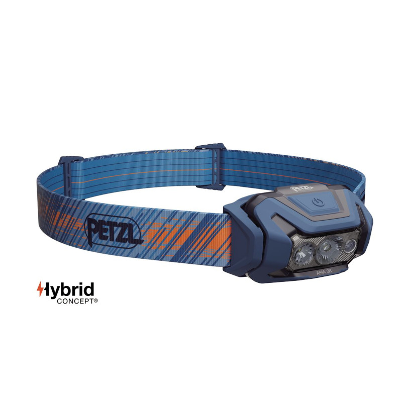 Front Petzl Aria 2 RGB 625 Lumens Bleu