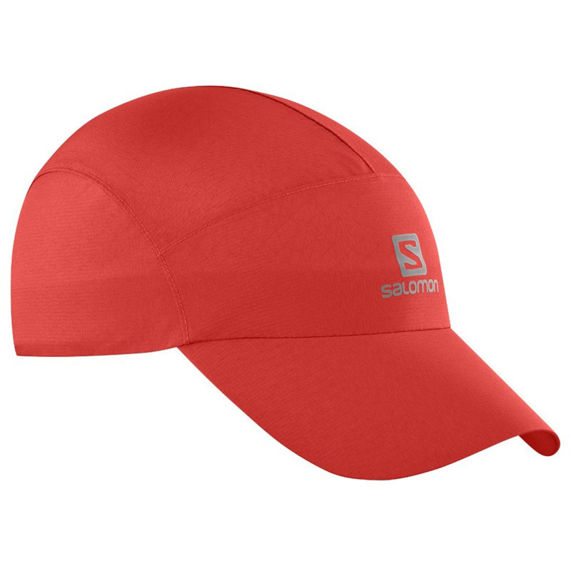 Casquette rouge imperméable Salomon