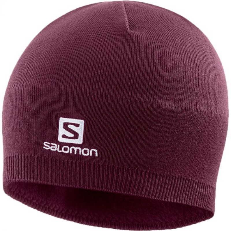 Bonnet Salomon Beanie Grenat