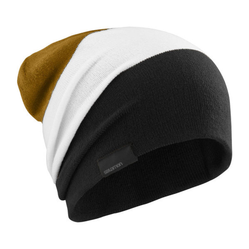 Casquette Salomon Flatspin Reversible Noir/Blanc/Ocre