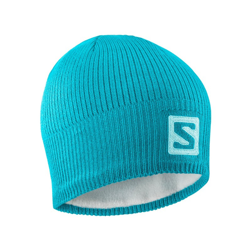 Objectif logo Salomon Ciel Bleu Beanie