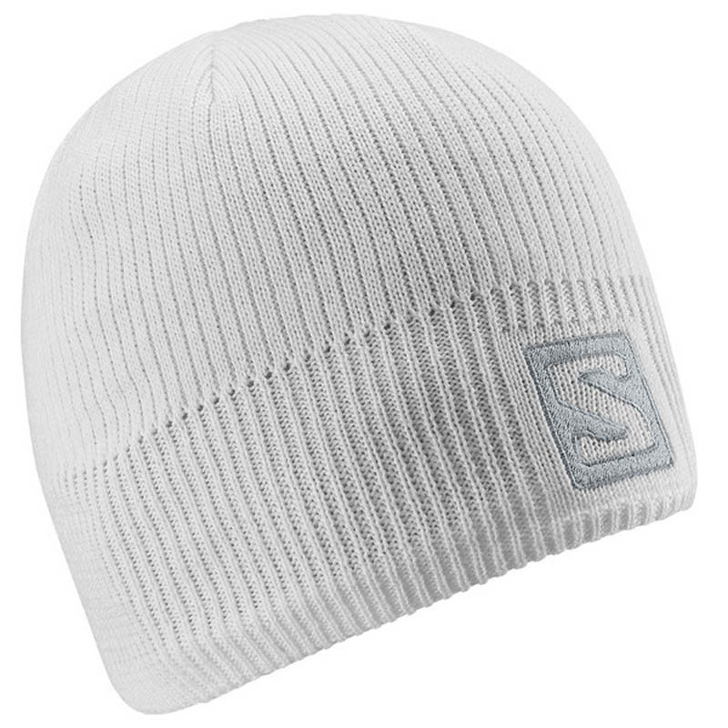 Objectif Salomon Logo Bonnet Blanc