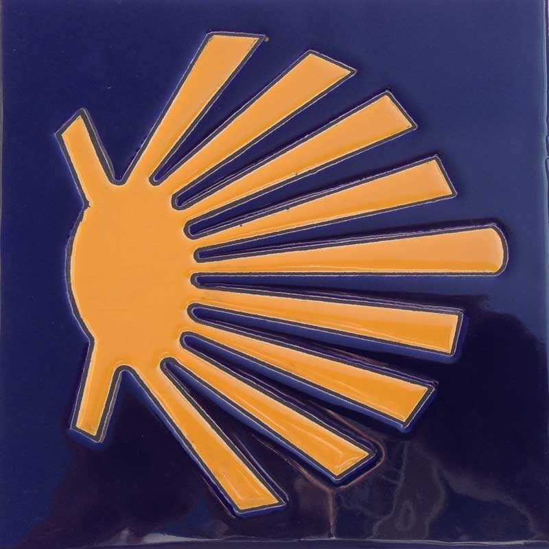 Étoile rustique aimant céramique 7x7 cm