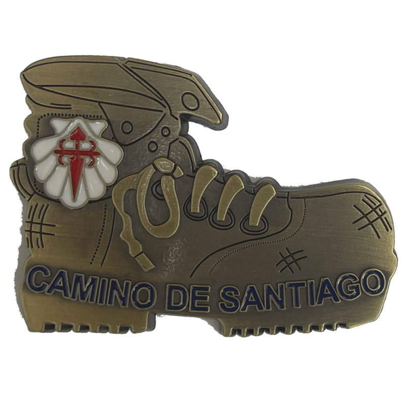 Plaque magnétique Boot Camino de Santiago