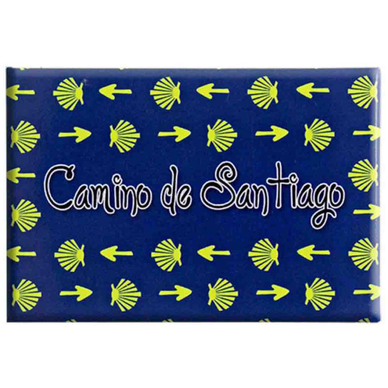 Imã plaque Concha et Flèche Chemin de Santiago
