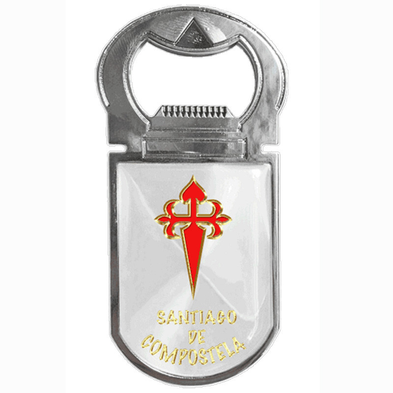 Aimant métallique avec ouverture Cruz de Santiago