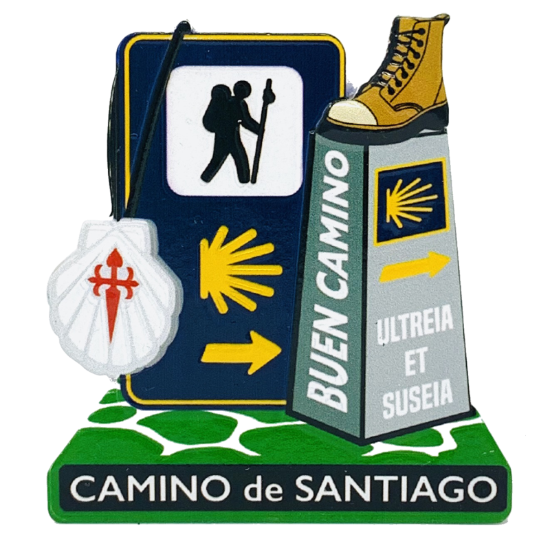 Imán Resina 3D Mojón Bom Caminho