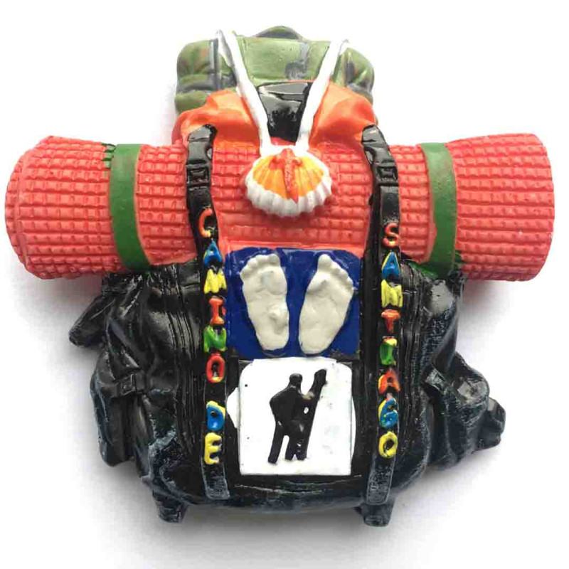 Imán Resina Mochila Pies Camino de Santiago