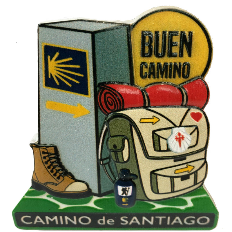 Sac à dos aimant Cairn en résine Buen Camino