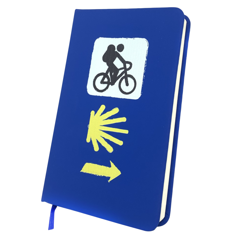Libreta Camino de Santiago Triple signal avec vélo