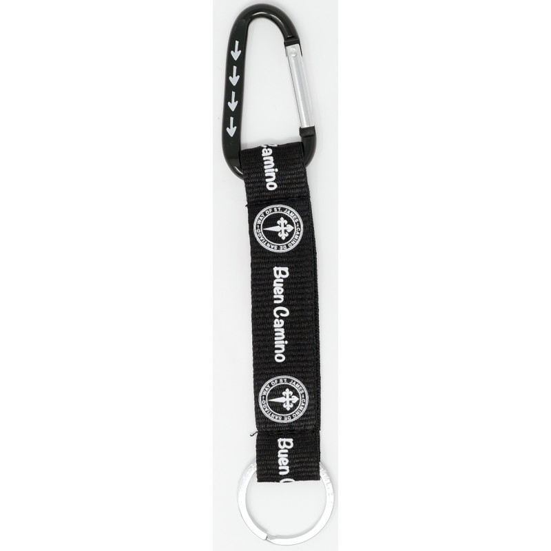 Porte-clés avec ruban et mousquet Bonne façon noire