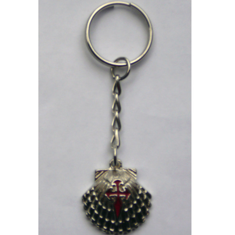 Porte-clés en métal croisé