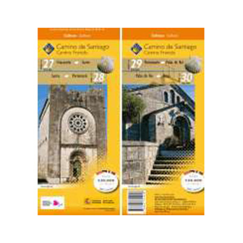 Carte de l'itinéraire : Triacastela - Arzúa - CNIG