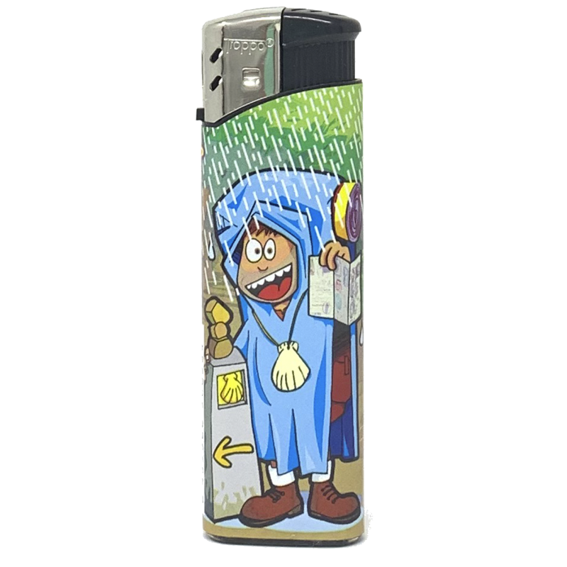 Mechero Peregrino et Mojón Camino de Santiago