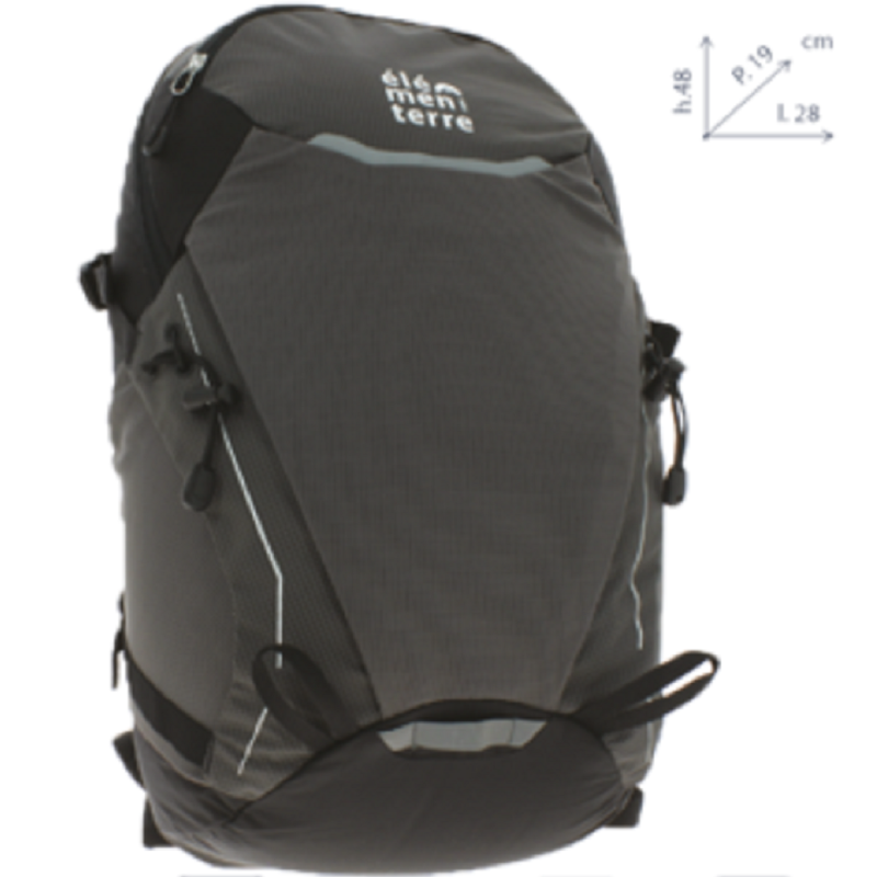 Elementerre Talca Sac à dos 25 L Noir/Gris