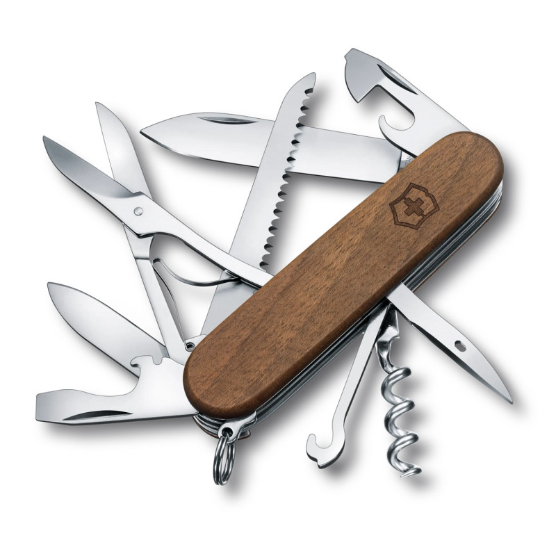 Couteau de poche Victorinox Huntsman Wood 13 outils 91 mm Bois