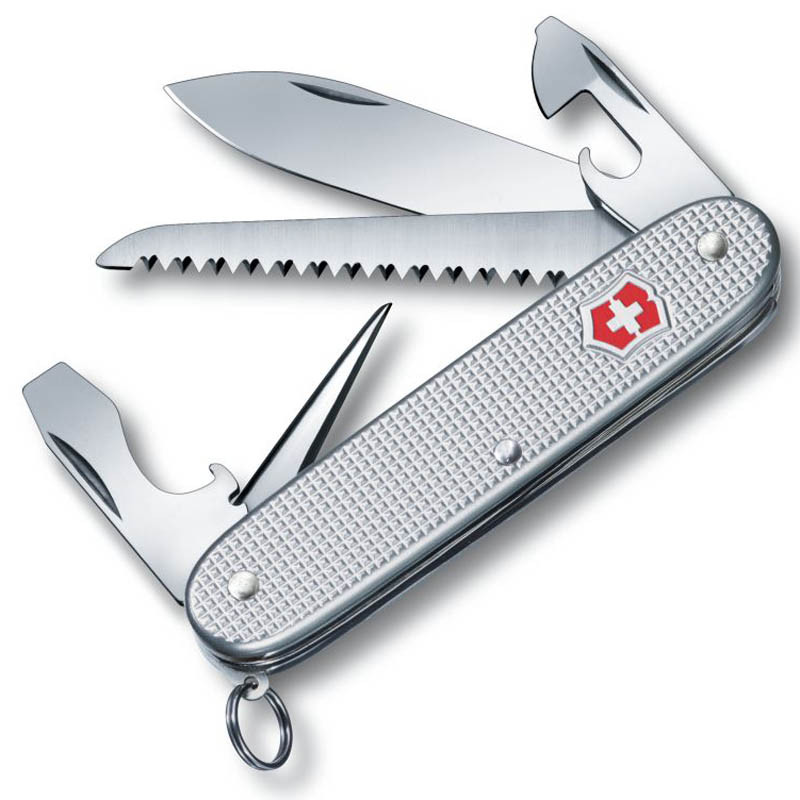 Navaja Victorinox Pioneer Alox Argent 9 Utilisations
