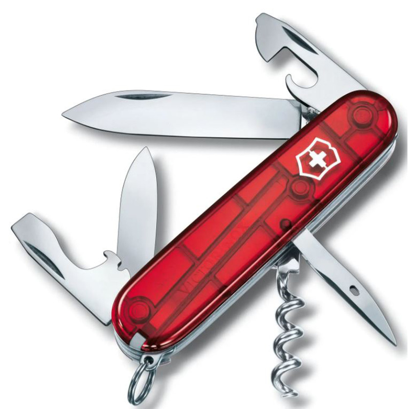 Couteau de poche Victorinox Spartan 12 usages 91 mm Rouge translucide