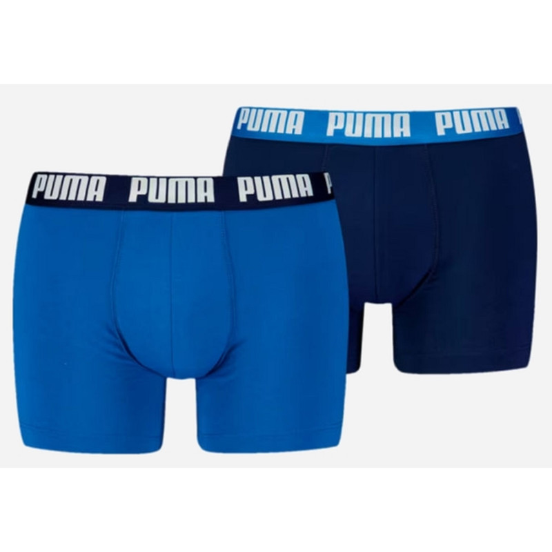 Pack 2 Boxers Puma Bleu Marine/Bleu