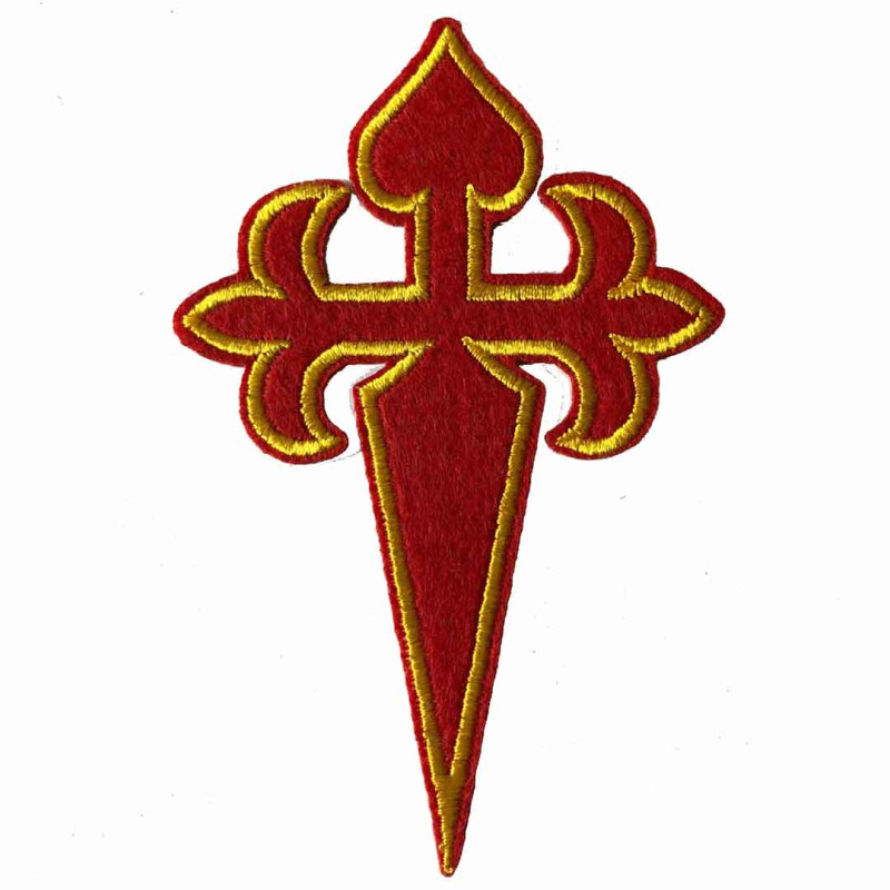 Patch brodé Croix de Santiago moyen